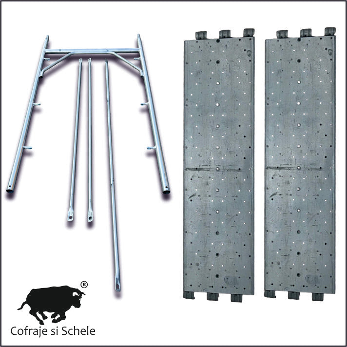 Schela metalica italiana IP 3,6mp cu doua podine