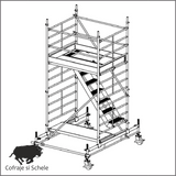 Turn Mobil Aluminiu Tip 150/2T 1.80m 4.65m Inaltime